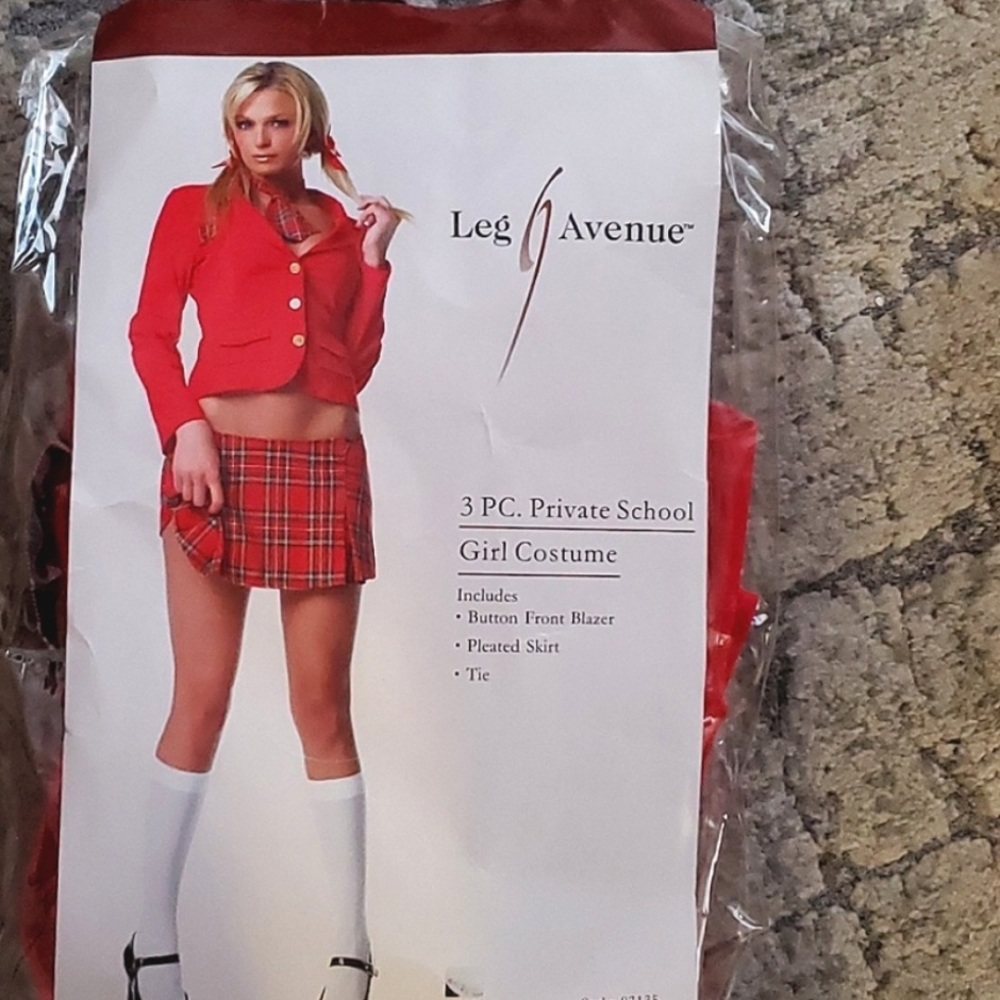 LEG AVENUE 3PCS PRIVATE SCHOOL GIRL COSTUME SET